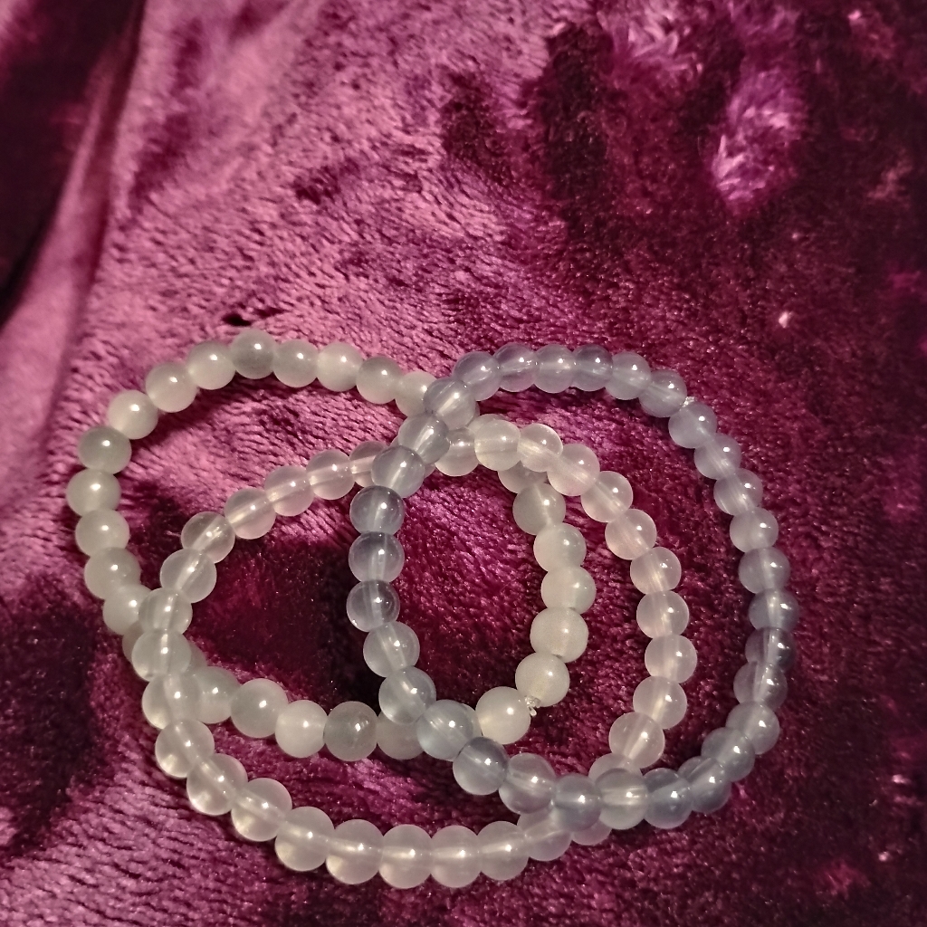 Handmade Three Piece Cute And Pretty Gray Minimal Bracelet Set